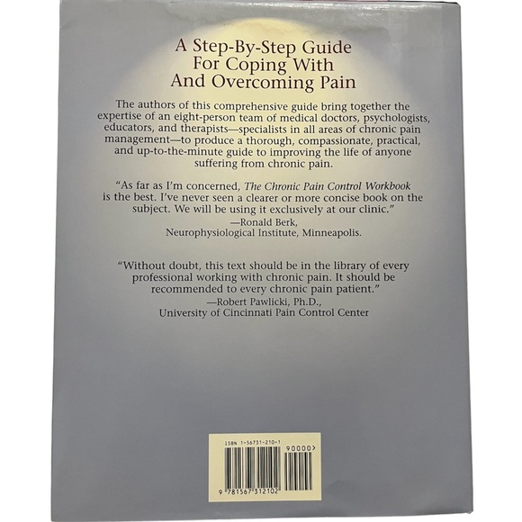 ⭐️ 4/$25 The Chronic Pain Control Workbook Second Edition Hardcover - Picture 2 of 8